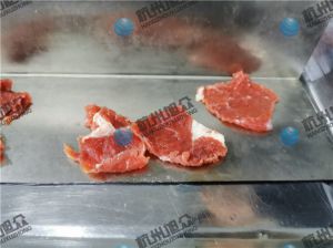 感謝客戶反饋，230A小型切魚片機(jī)切牛肉片效果