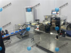 寧波廖老板酥餅機(jī)生產(chǎn)線已調(diào)試完畢，已投入生產(chǎn)