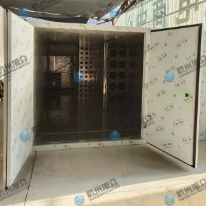 空氣能12p烘干房安裝完成，客戶烘干黃精藥材